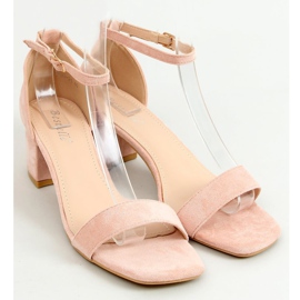 Sandálias de salto baixo rosa X503-21SA-2 rosa 1