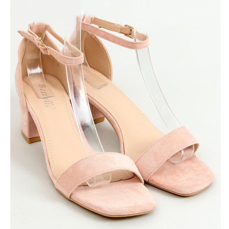 Sandálias de salto baixo rosa X503-21SA-2 rosa 1