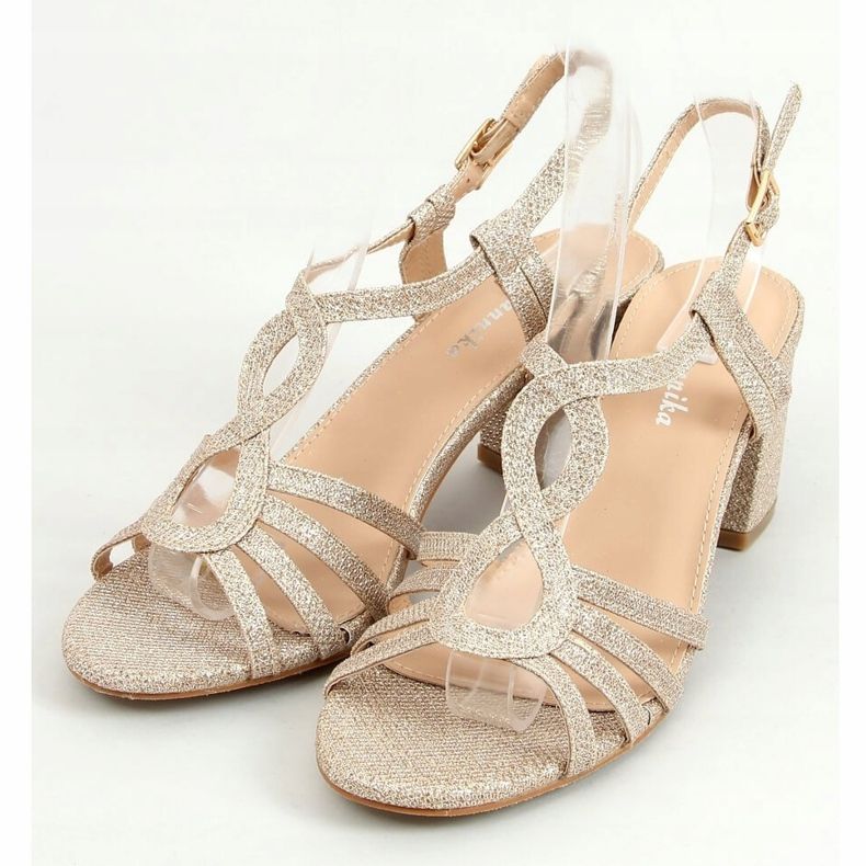 Sandálias de salto alto ouro A3083 Gold dourado 1