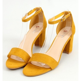 Salto alto mel LL-210P amarelo 1