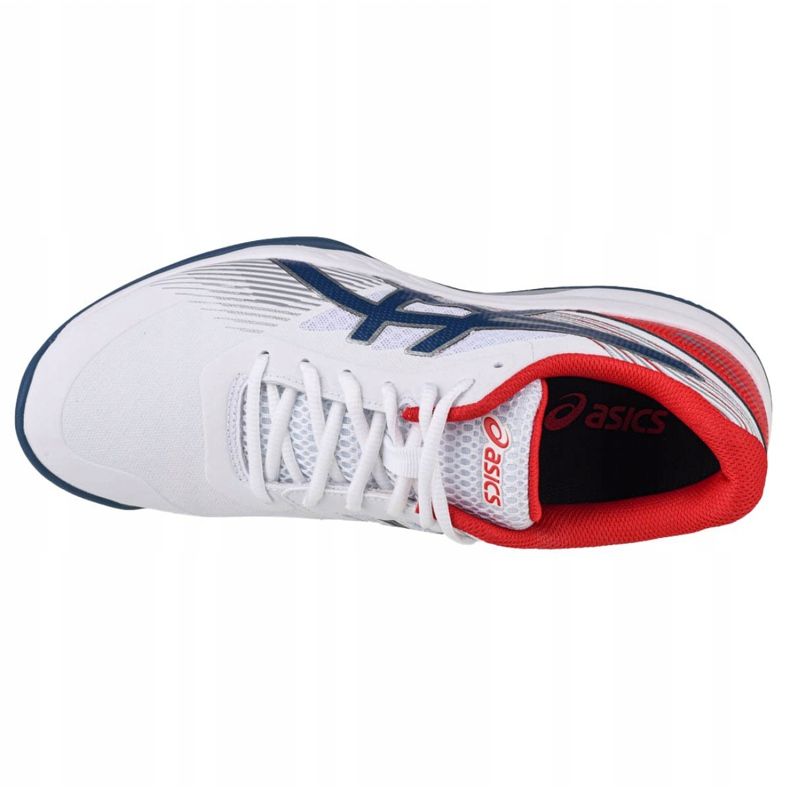 Asics Gel-Game 8 Clay / OC M 1041A193-102 branco vermelho azul 2 Asics Gel-Game 8 Clay / OC M 1041A193-102 branco vermelho azul 2