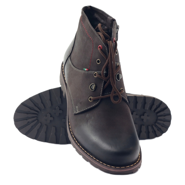 Botas de inverno masculinas Tur 234/15 marrom castanho 3