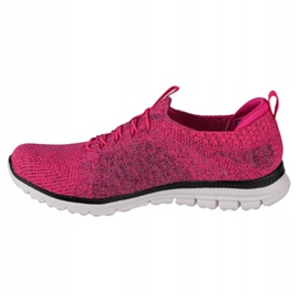 Skechers Luminate-Ela é magnífica W 104075-HPBK preto rosa 1