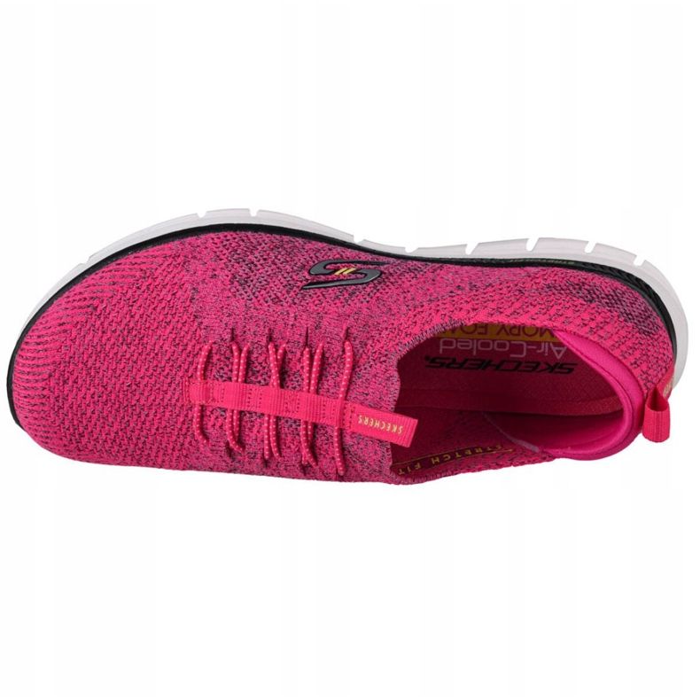 Skechers Luminate-Ela é magnífica W 104075-HPBK preto rosa 2