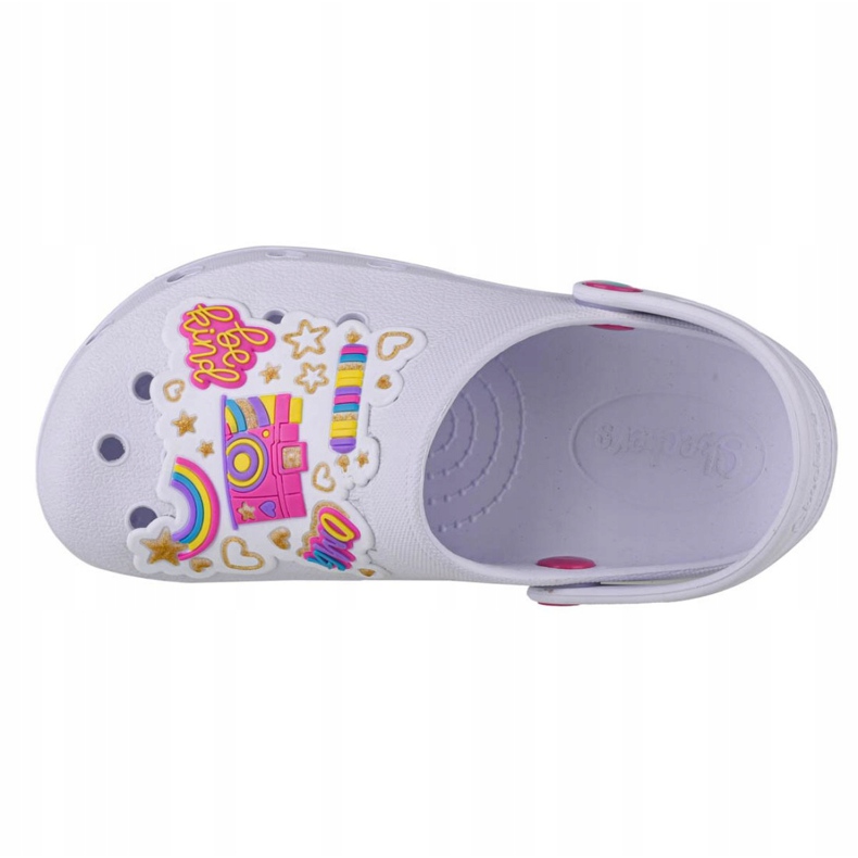 Skechers Heart Charmer Photobomb Jr 308003L-WMLT 308003L-WMLT branco preto 2