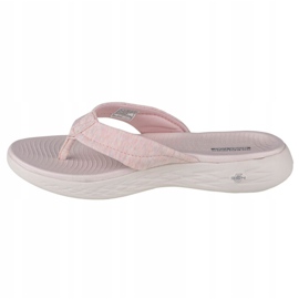 Skechers On the Go 600-Sunbathe W 140000-LTPK flip-flops preto rosa 1