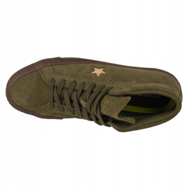 Sapatos Converse One Star Pro Suede Mid M 157869C verde 2