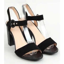 Sandálias pretas de salto alto SL1008P pretas preto 1