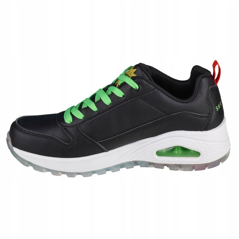 Skechers Uno Rugged-Você é um maldoso W 155326-BKMT preto verde amarelo 1
