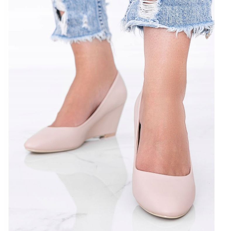 Wedge bombeia Caffe rosa 1