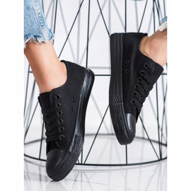 SHELOVET Tênis esportivos pretos 1