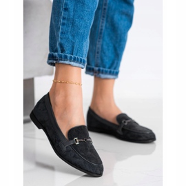 Coura Mocassins Com Ornamento preto 1