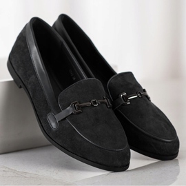 Coura Mocassins Com Ornamento preto 2