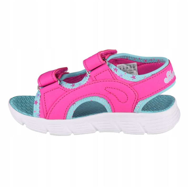 Skechers C-Flex Sandal-Star Zoom Jr 86980N-HPMT azul rosa 1 Skechers C-Flex Sandal-Star Zoom Jr 86980N-HPMT azul rosa 1