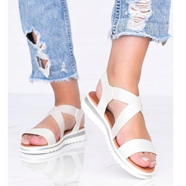 Sandálias bege com sola grossa Irony 1 Sandálias bege com sola grossa Irony 1