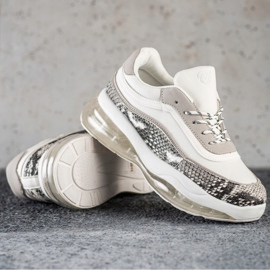 SHELOVET Tênis em uma plataforma transparente branco multicolorido 1