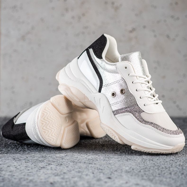 SHELOVET Tênis da moda confortável branco multicolorido 1