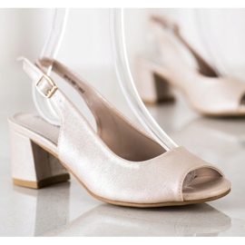 Goodin Sandálias Douradas Cintilantes bege dourado 1