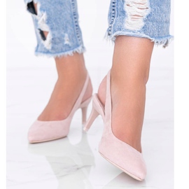 Sapatos bege com salto Tari 1
