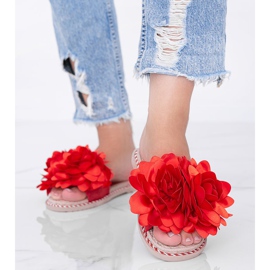 Chinelos vermelhos femininos Dain 1