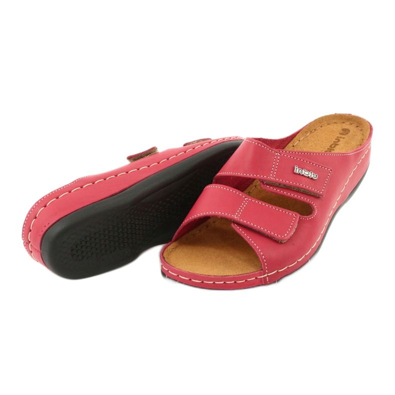Sapatilhas femininas Inblu 158D105 vermelho 4