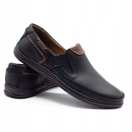 Polbut Sapatos masculinos mocassins 09 pretos marrom 2