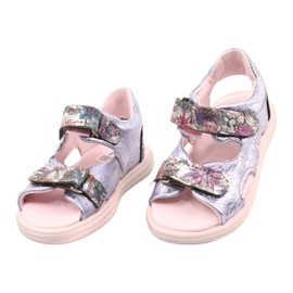 Sandálias nos nabos Mazurek 1314 Amethyst Pearl roxo prata 1