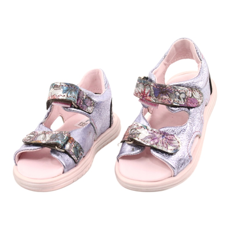 Sandálias nos nabos Mazurek 1314 Amethyst Pearl roxo prata 1