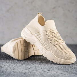 Sweet Shoes Sapatilhas casuais bege 1