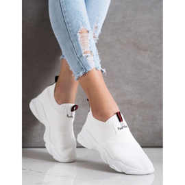 SHELOVET Tênis Moda Slip-On branco 1