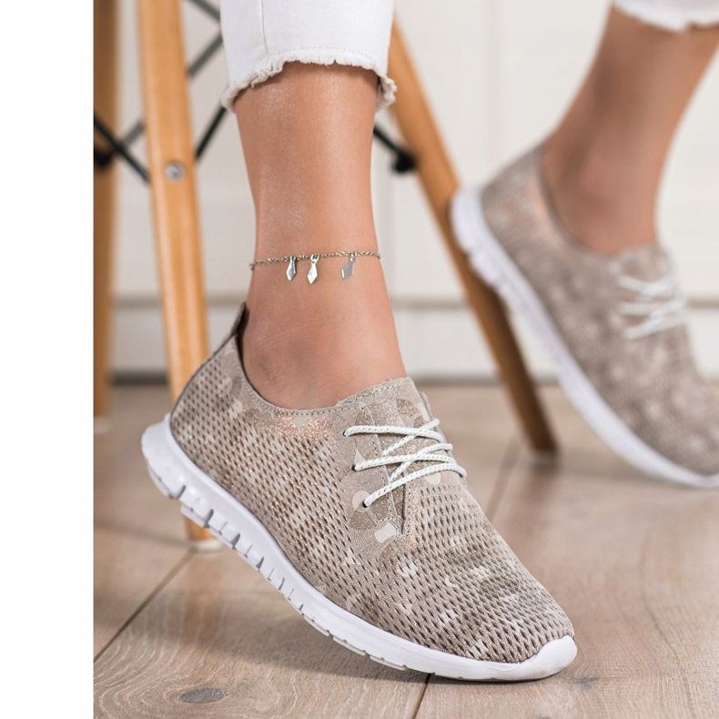 Goodin Sapatos de couro leves bege marrom 2