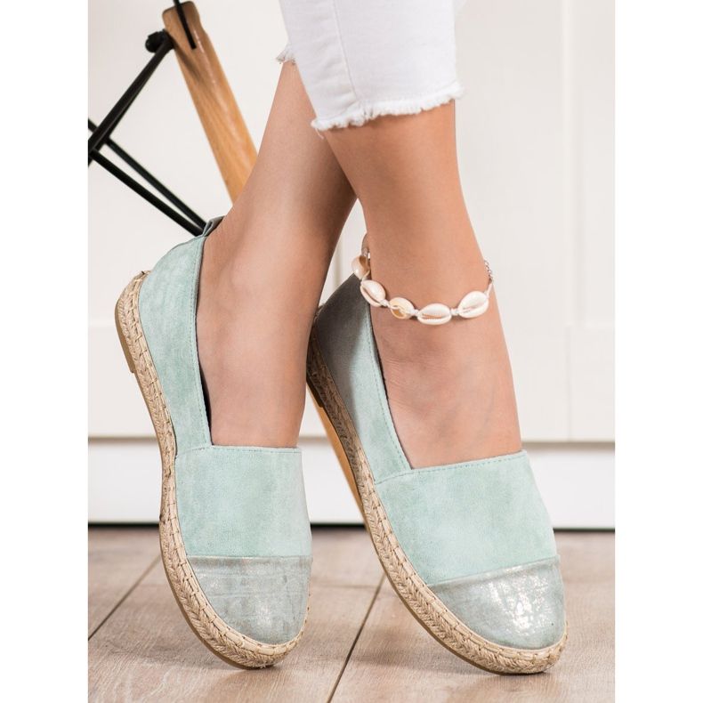Bestelle Alpercatas Mint Suede verde 1
