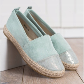 Bestelle Alpercatas Mint Suede verde 2