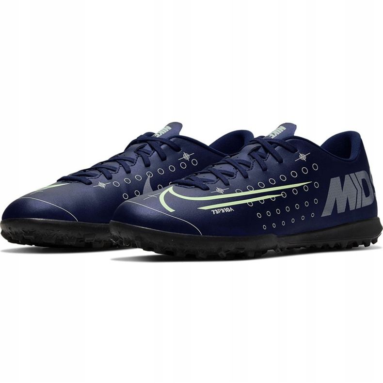 Chuteiras Nike Mercurial Vapor 13 Club Mds Tf M CJ1305-401 azul marinho 3