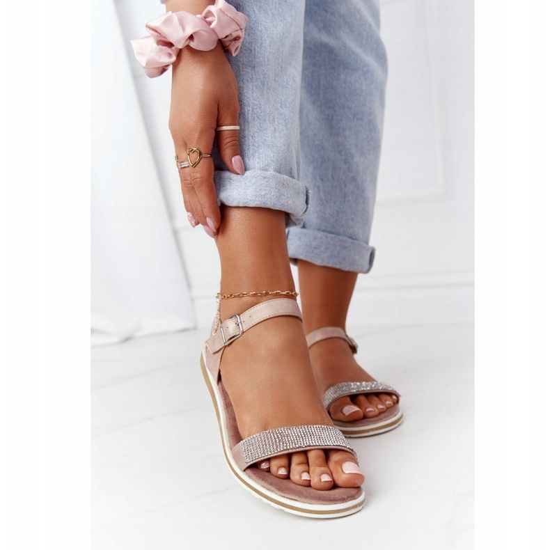 S.Barski Sandálias Com Zircônia Cúbica S. Barski 701-18 Bege 1