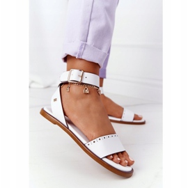 Sandálias de couro Big Star HH274722 Branco 1