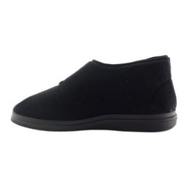 Dr.orto befado 986m003 chinelos masculinos em pés sensíveis preto 3