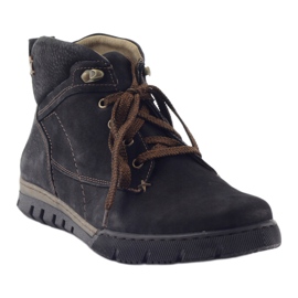 Sapatos masculinos Riko bota botins 795 preto 1