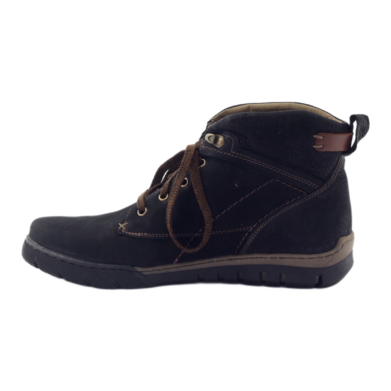 Sapatos masculinos Riko bota botins 795 preto 2