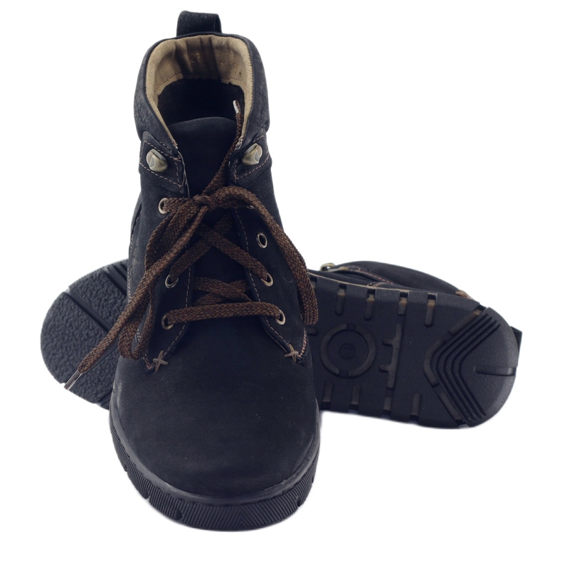 Sapatos masculinos Riko bota botins 795 preto 3