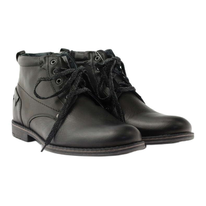 Sapatos masculinos Riko botins botins 791 preto 4
