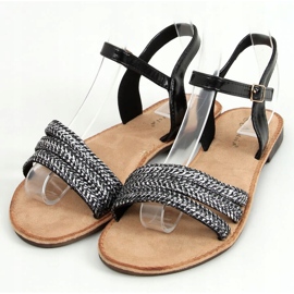 Sandálias femininas pretas N-70 Black preto 1