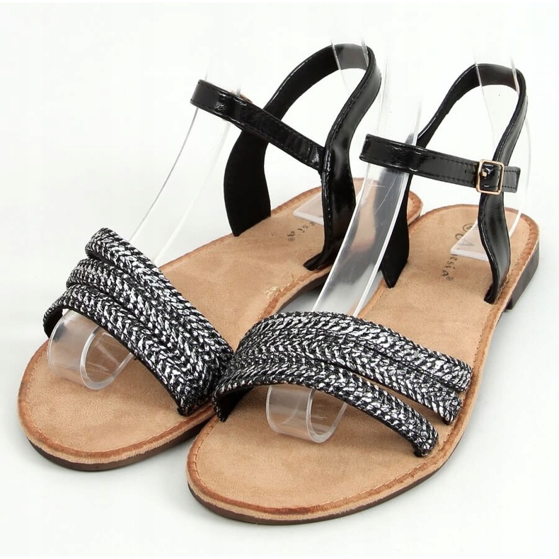 Sandálias femininas pretas N-70 Black preto 1