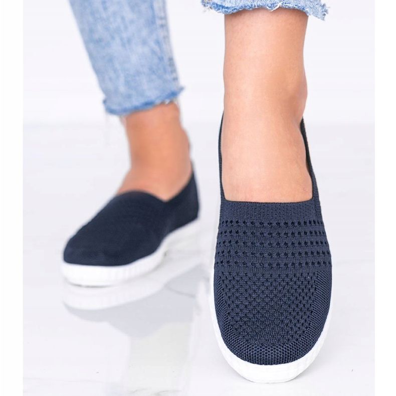 Tênis azul marinho Slip On openwork Funk azul-marinho 1
