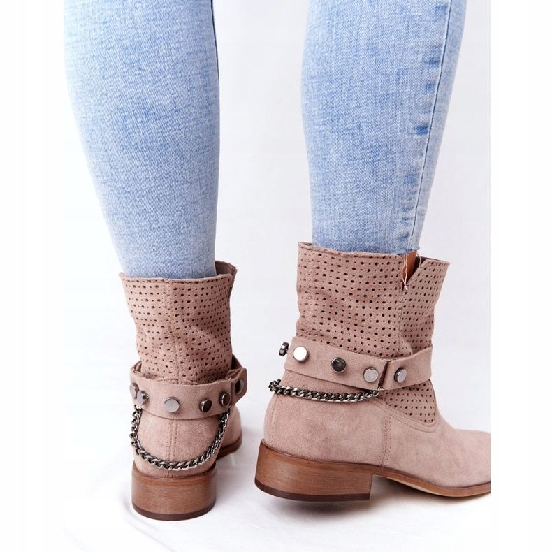 Lewski Shoes Botas de mola Abertas Sapatos Lewski 2905-0 Bege 1