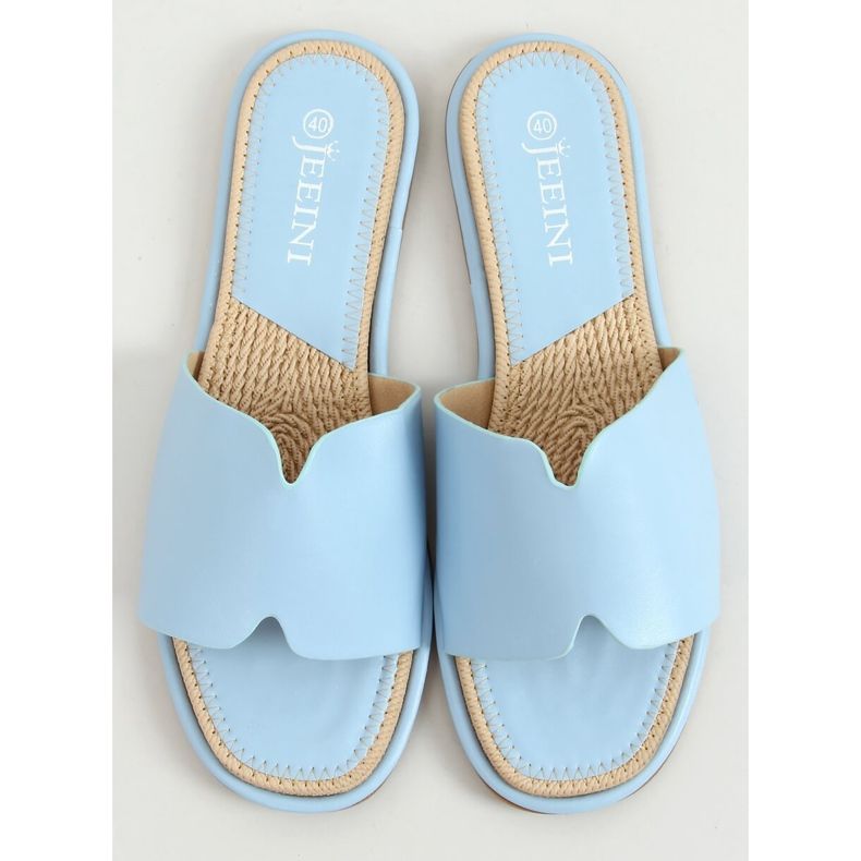 Chinelos femininos azuis 395 Blue azul 1