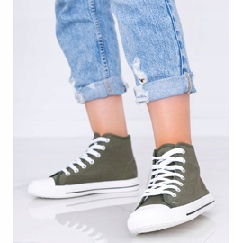 Tênis de tornozelo verde cáqui feminino Gampa 1