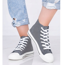 Tênis feminino cinza Gampa tornozelo 1