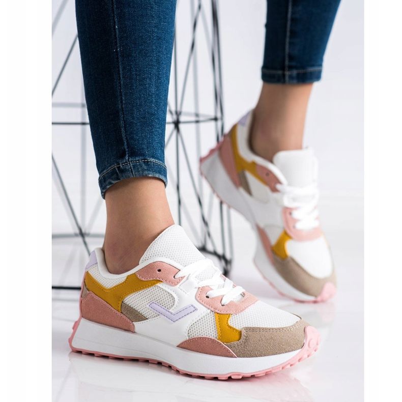 SHELOVET Tênis Coloridos branco multicolorido 2