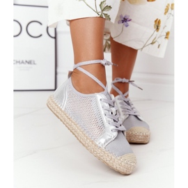 S.Barski Alpercatas lacadas a céu aberto S. Barski L17704 prata 2